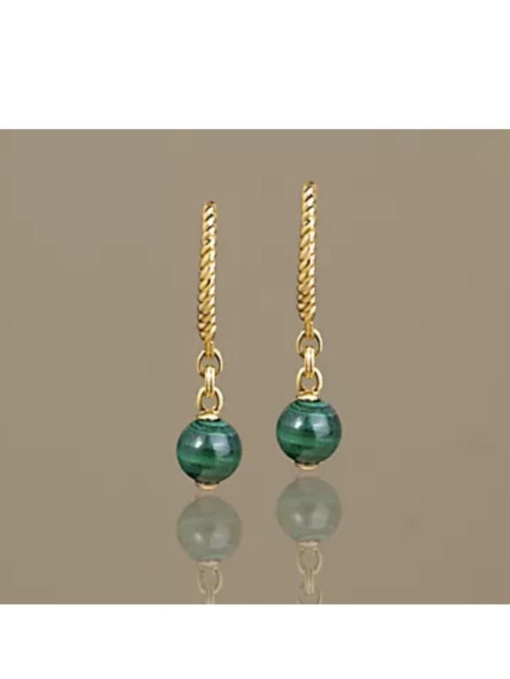 Christian James Sterling Silver Gemstone Bead Earrings